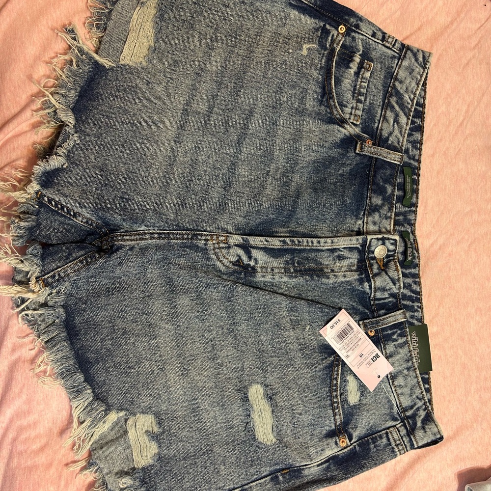 Wild Fable Blue Distressed Jean Shorts
